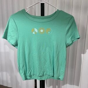 Green American Eagle Crop Top Size XL